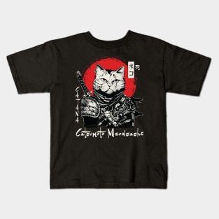 Catsumoto Meowsashi Kids T-Shirt